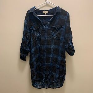 Cloth + Stone Soft Plaid Dress